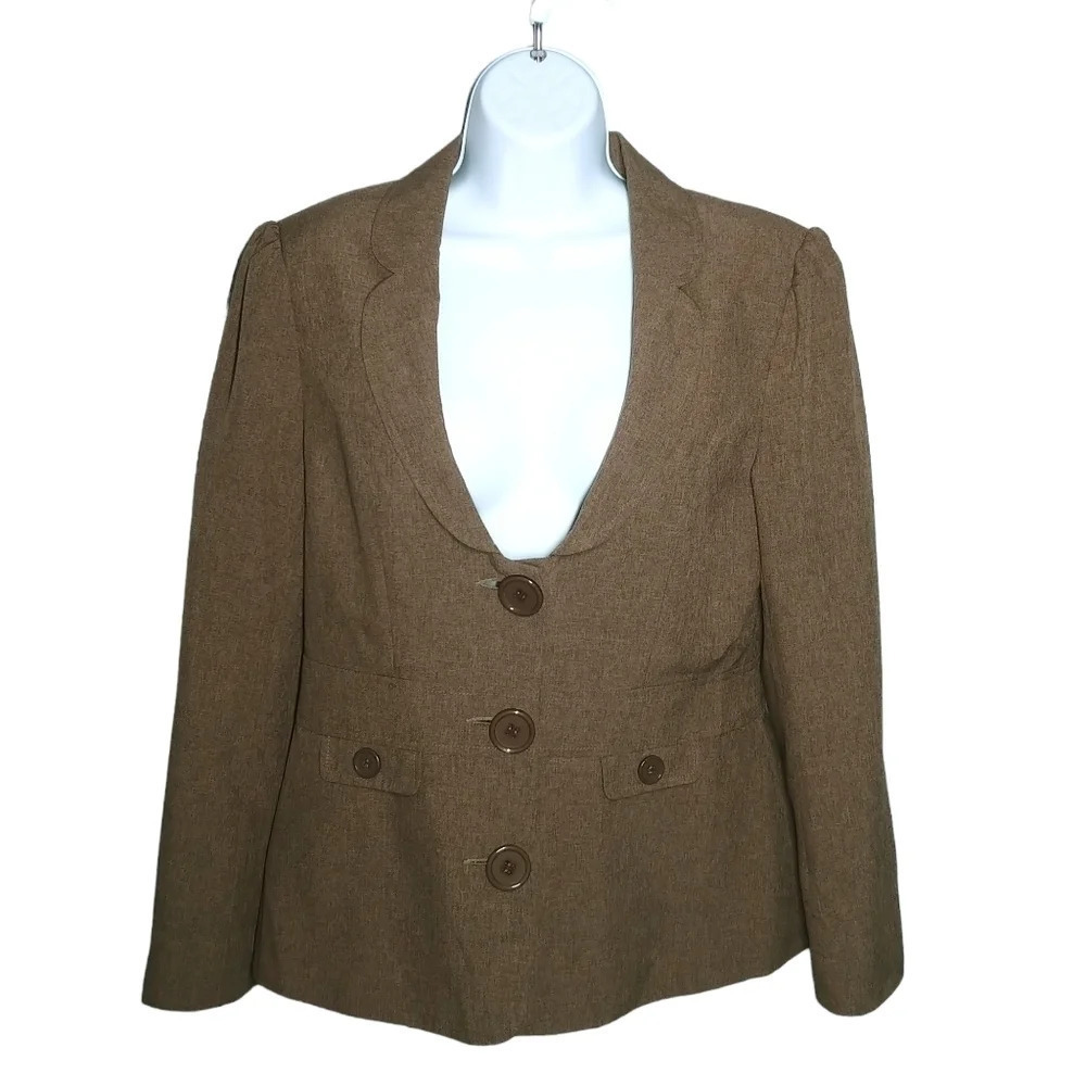 Rio Sud  Office Business Jacket Tailored Feminine Brown 10